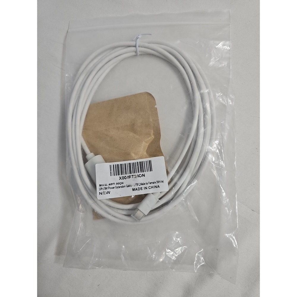 10Ft Long Type C Extension Cable, USB C Male to Female Extender Cord Compatible